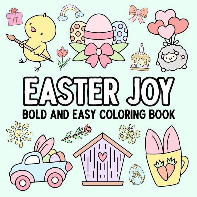Easter Joy: Bold and Easy Coloring Book