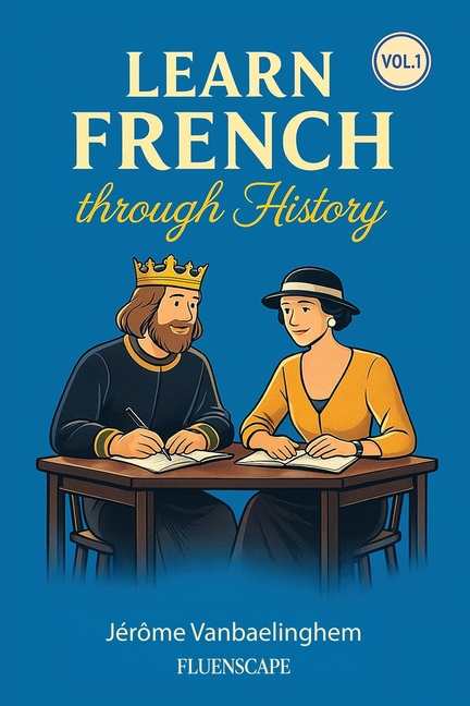 Learn French Through History (Vol. 1) - The Great Figures: A fun story-based French book combining language and culture for adult learners with some b