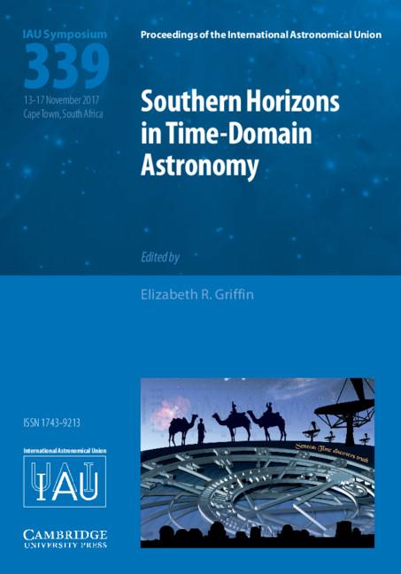 Southern Horizons in Time-Domain Astronomy (Iau S339)
