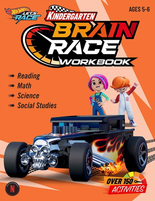 Hot Wheels Brain Race Kindergarten Workbook