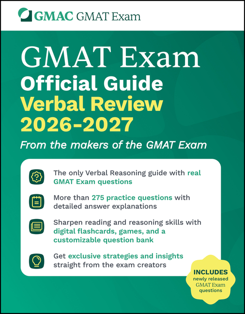 GMAT Official Guide Verbal Review 2026 - 2027: Book + Online Question Bank