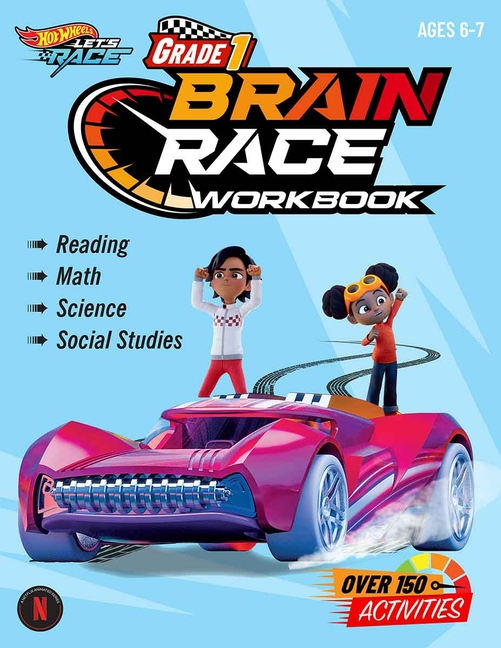 Hot Wheels Brain Race Grade 1 Workbook