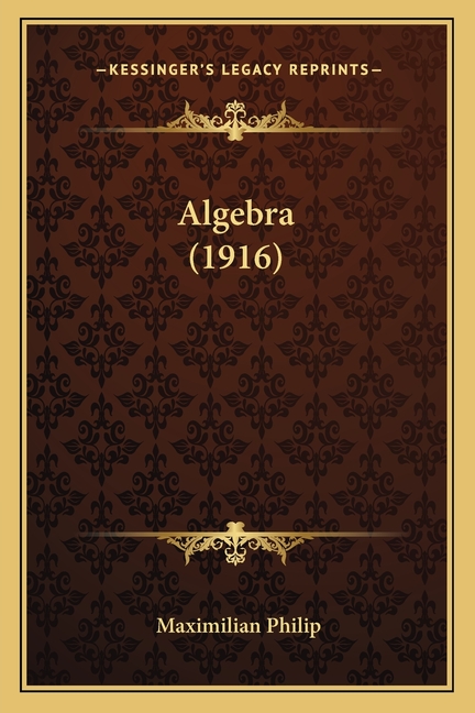 Algebra (1916)