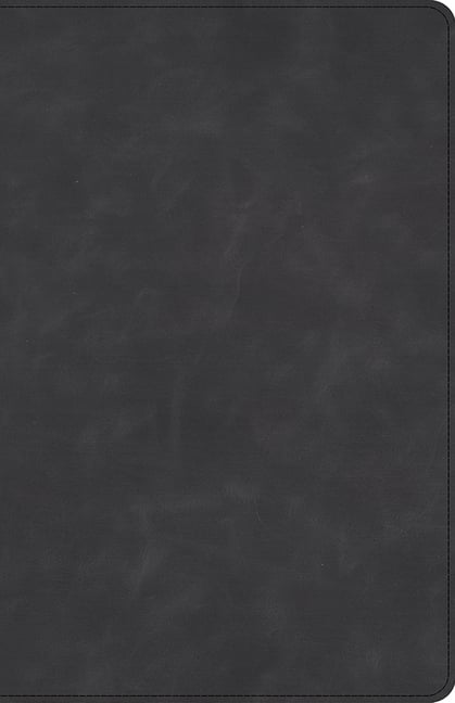 CSB Large Print Personal Size Reference Bible, Optimal Type, Holman Handcrafted Collection, Marbled Slate Premium Calfskin