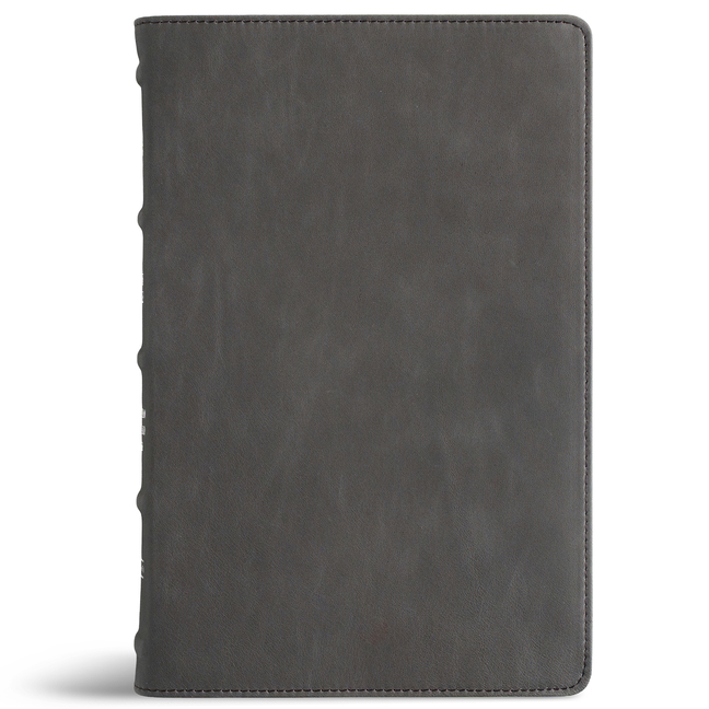 CSB Thinline Bible, Optimal Type, Holman Handcrafted Collection, Marbled Slate Premium Calfskin