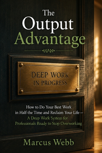 The Output Advantage: How to Do Your Best Work in Half the Time and Reclaim Your Life - A Deep Work System for Professionals Ready to Stop Overworking
