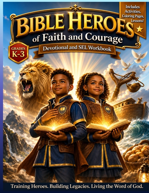 Bible Heroes of Faith and Courage: Devotional and SEL Workbook K-3
