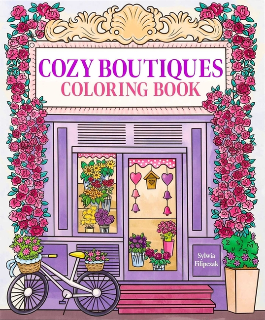 Cozy Boutiques Coloring Book