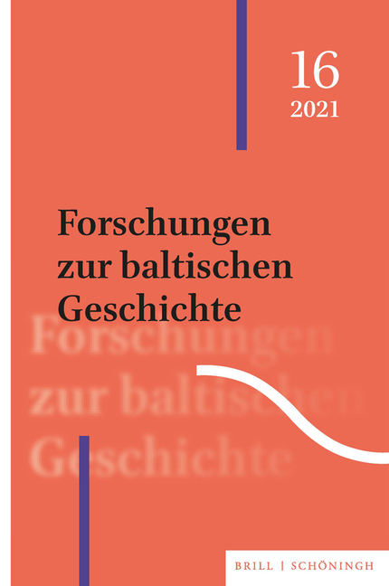 Forschungen Zur Baltischen Geschichte: 16 (2021)