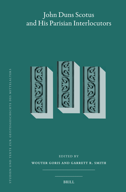 John Duns Scotus and His Parisian Interlocutors