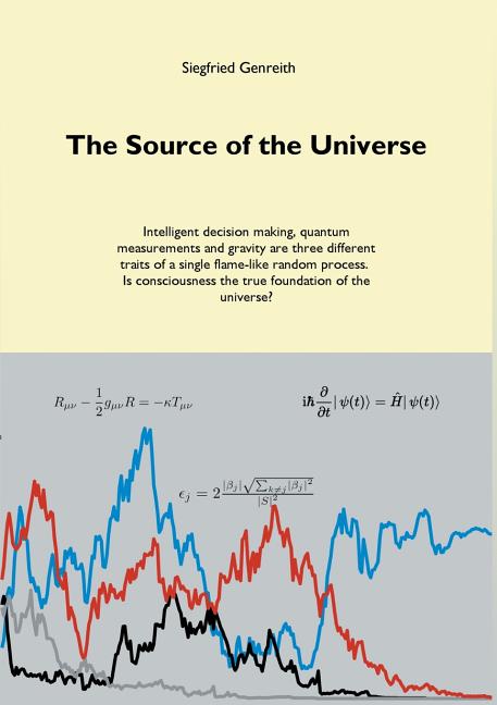The Source of the Universe: Intelligent decision making, quantum measurements and gravity are three different traits of a single flame-like random pro