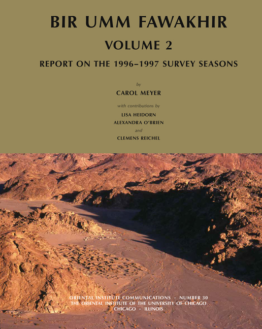 Bir Umm Fawakhir, Volume 2: Report on the 1996-1997 Survey Seasons