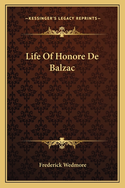 Life Of Honore De Balzac