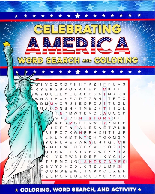 Celebrating America Word Search and Coloring