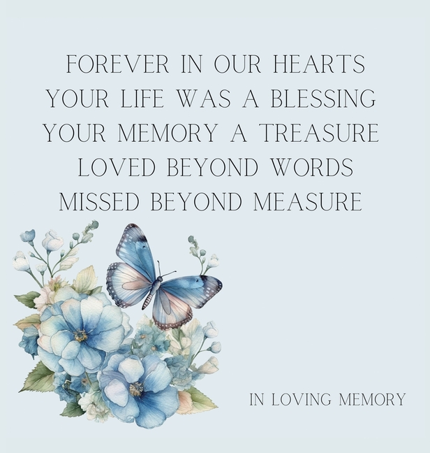 Celebration of life, funeral book, Condolence book to sign (Hardback cover)