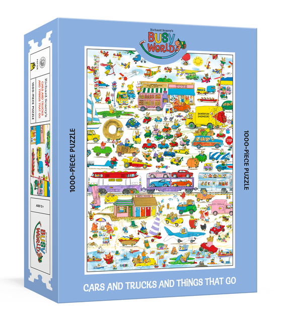 Richard Scarry's Cars and Trucks and Things That Go: 1000-Piece Puzzle: A Nostalgic Jigsaw Puzzle Inspired by the Timeless Classic: Jigsaw Puzzles for