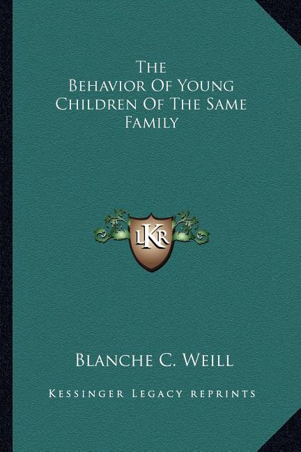 The Behavior Of Young Children Of The Same Family