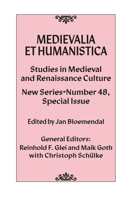 Medievalia et Humanistica, No. 48: Studies in Medieval and Renaissance Culture: New Series