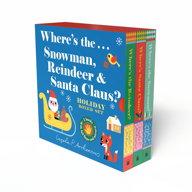 Where's the . . . Snowman, Reindeer & Santa Claus? Holiday Boxed Set: (A Christmas Boxed Set of Interactive, Sensory Lift-The-Flap Books with Felt Fla