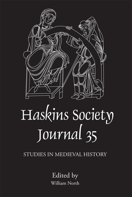 The Haskins Society Journal 35: 2023: Studies in Medieval History