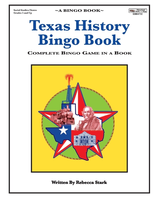 Texas History Bingo Book: Complete Bingo Game In A Book