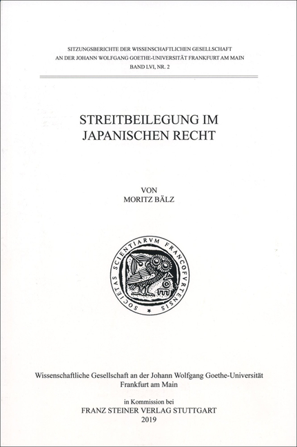 Streitbeilegung Im Japanischen Recht