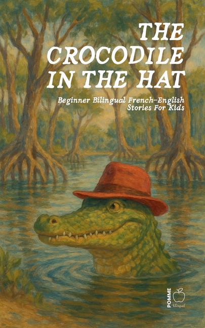The Crocodile in the Hat: Beginner Bilingual French-English Stories For Kids