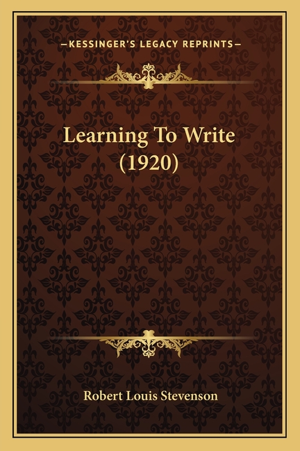 Learning To Write (1920)
