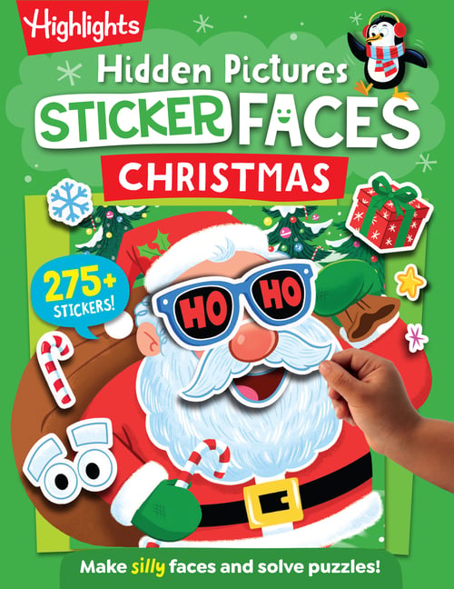 Hidden Pictures Sticker Faces: Christmas: Hidden Pictures Puzzles and Holiday Activity Book with Over 275 Festive Character Stickers, Christmas Stocki