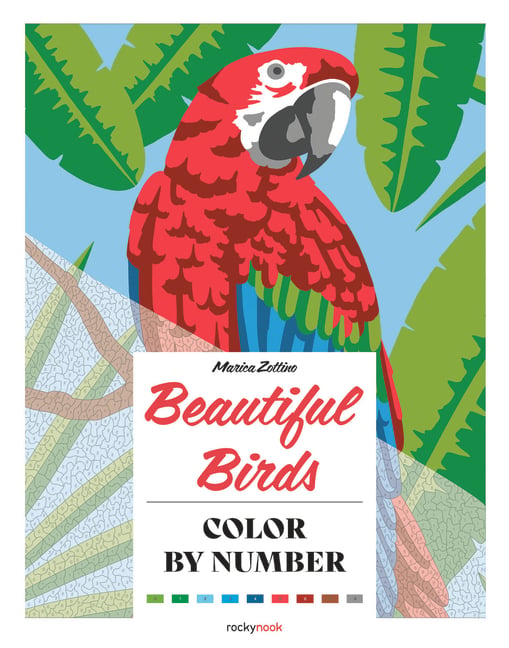 Beautiful Birds: Color by Number