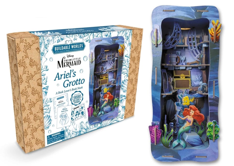Disney the Little Mermaid: Ariel's Grotto: Buildable Worlds - A Book Lover's Book Nook