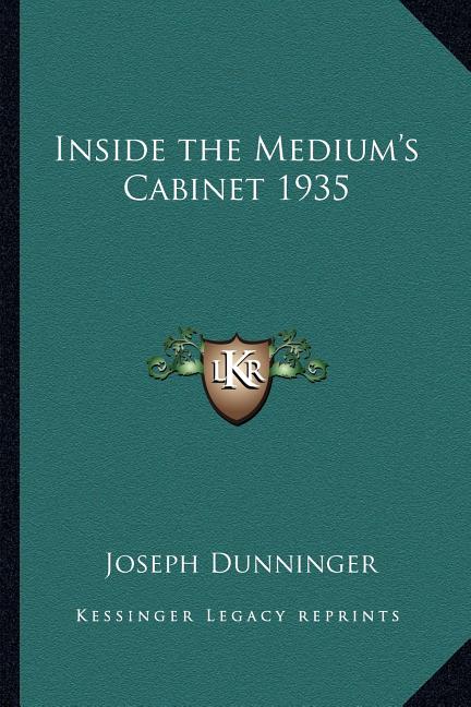 Inside the Medium's Cabinet 1935