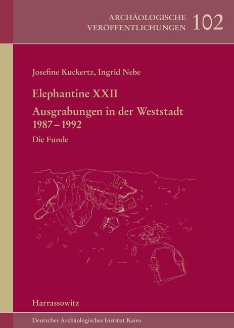 Elephantine XXII: Ausgrabungen in Der Weststadt 1987-1992. Die Funde