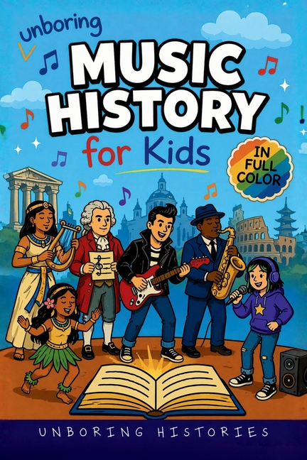 Unboring Music History for Kids: Funny, Interesting, Concise Guide to Music History, Famous Musicians, and Wild True Stories You Won't Believe Are Rea