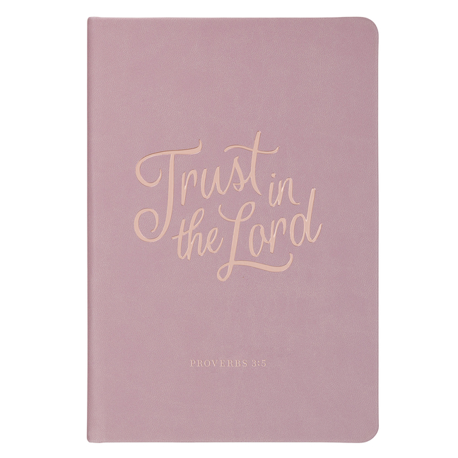 Journal Hardcover Purple Trust in the Lord Prov. 3:5