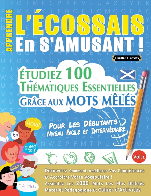 Apprendre l'Écossais En s'Amusant - Pour Les Débutants: Niveau Facile Et Intermédiaire - Étudiez 100 Thématiques Essentielles Grâce Aux Mots Mêlés - V