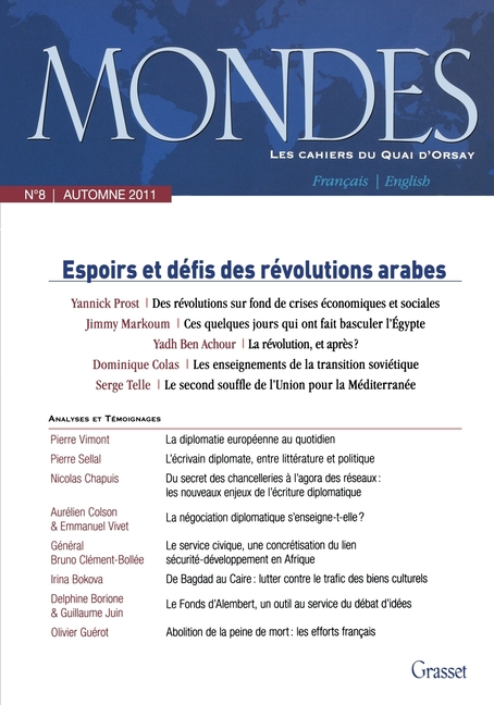Mondes n°8 Les cahiers du Quai d'Orsay: Les Cahiers du quai d'Orsay