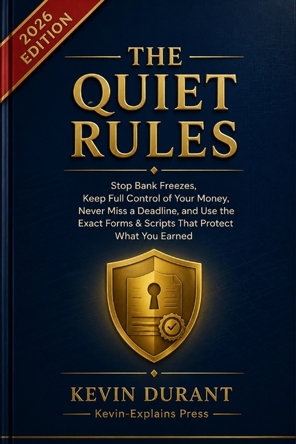 The Quiet Rules: Stop Bank Freezes, Keep Full Control of Your Money, Never Miss a Deadline, and Use the Exact Forms & Scripts That Protect What You Ea