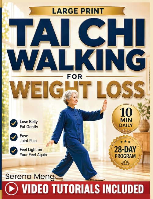 Tai Chi Walking for Weight Loss: The Gentle 10-Minute, 28-Day Program to Lose Belly Fat, Ease Joint Pain, and Feel Light on Your Feet Again. With Illu