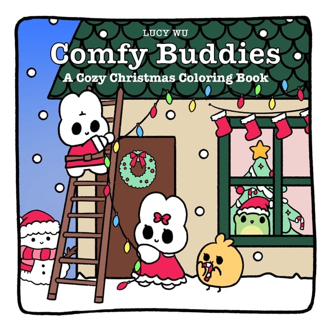 Comfy Buddies: A Cozy Christmas Coloring Book