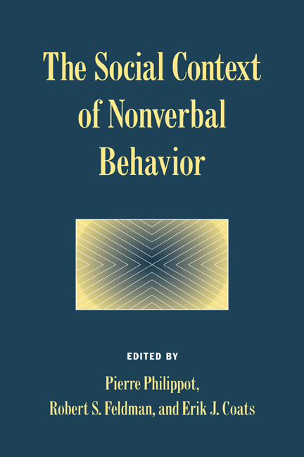 The Social Context of Nonverbal Behavior