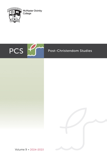Post-Christendom Studies: Volume 9