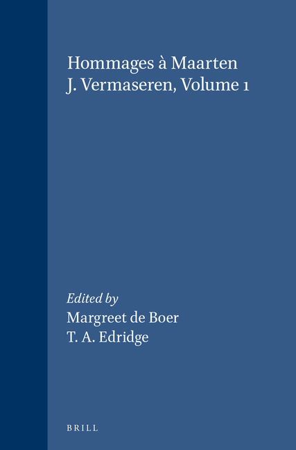 Hommages À Maarten J. Vermaseren, Volume 1