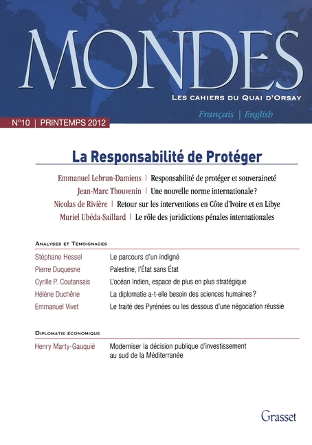 Mondes n°10 Les Cahiers du Quai d'Orsay