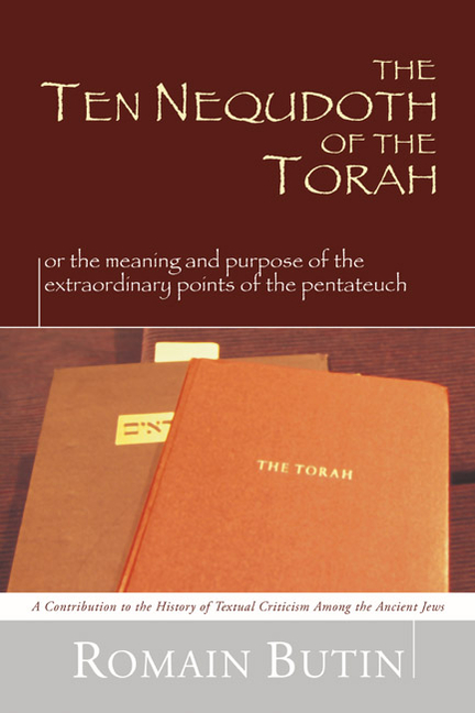The Ten Nequdoth of the Torah