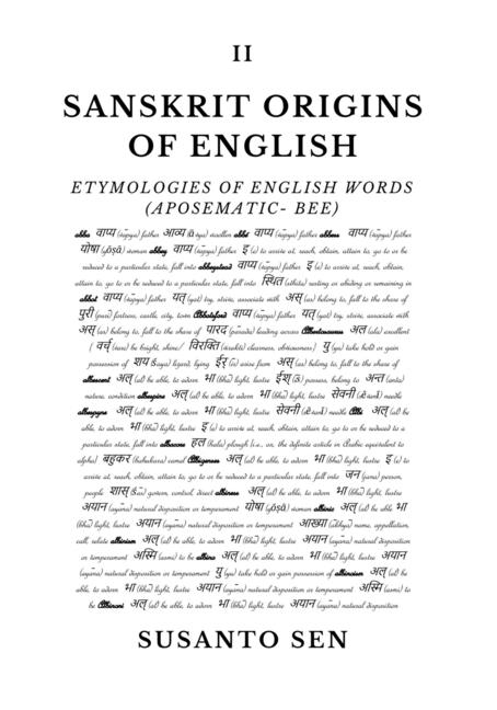 Sanskrit Origins of English: Etymologies of English Words (aposematic- bee)