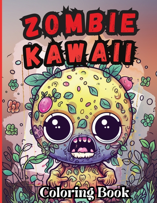 Zombie Kawaii Coloring Book: Zombie coloring book for adults art therapy, stress and anxiety relief activity for adults and teens