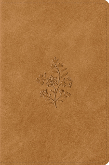 ESV Compact Bible (Trutone, Nubuck Caramel, Wildflower Design)