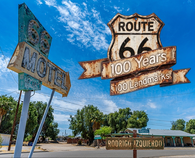 Route 66. 100 years - 100 landmarks