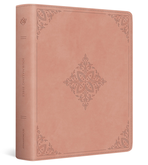 ESV Journaling Bible, Red Letter (Trutone, Blush Rose, Fleur-De-Lis Design)